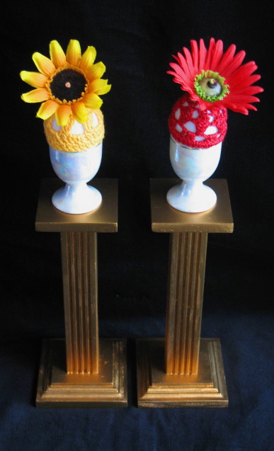 Egg cosy installation pieces (Mary Celeste)