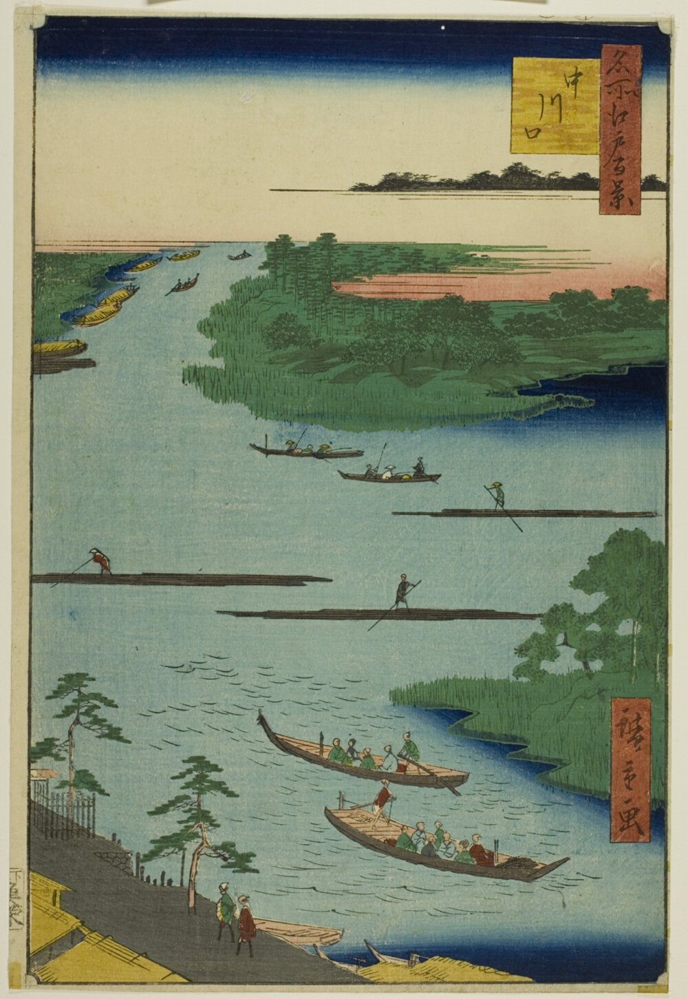 『名所江戸百景』より「中川口」