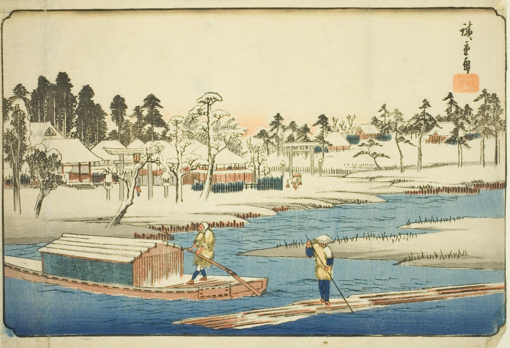 『東都名所』より「増上寺雪晴」
