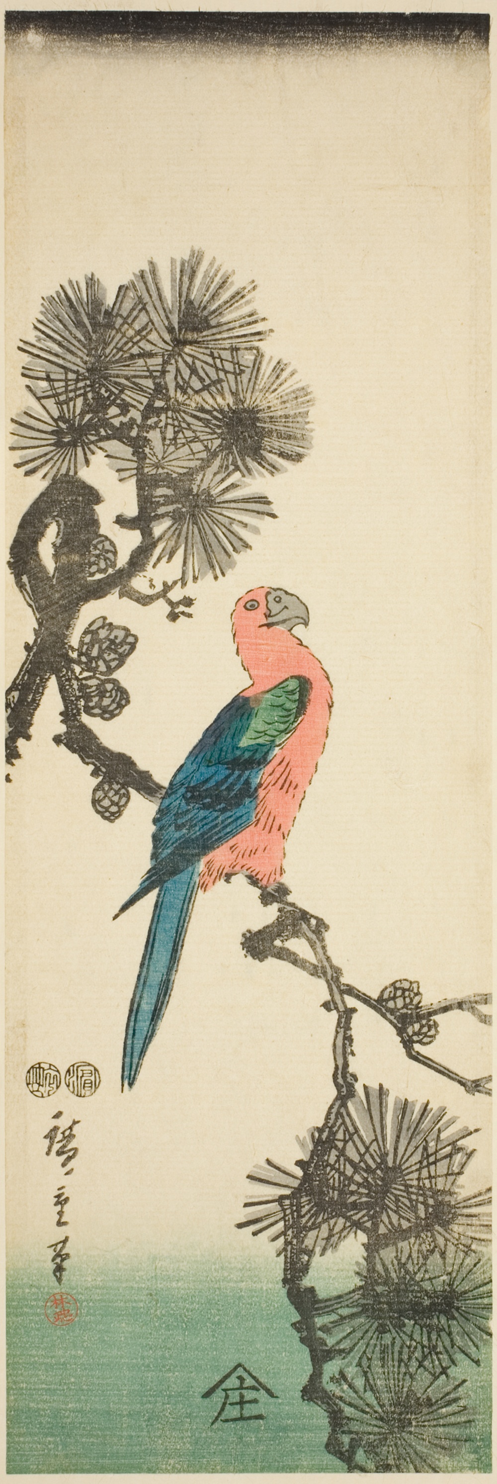 「松に鸚哥」
