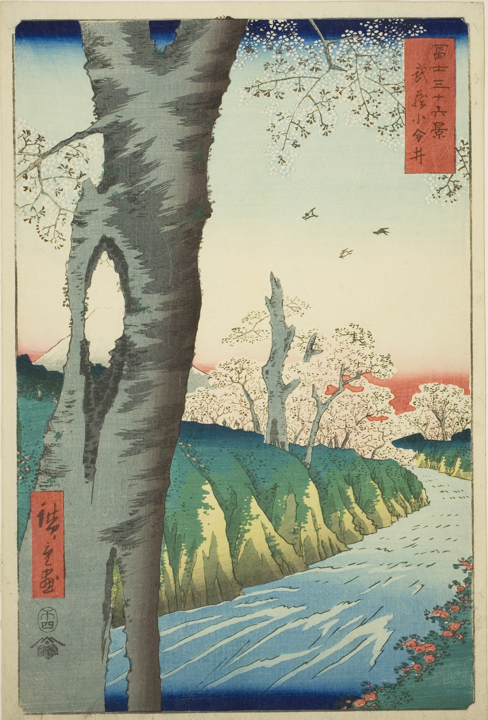 『富嶽三十六景』より「武蔵小金井」