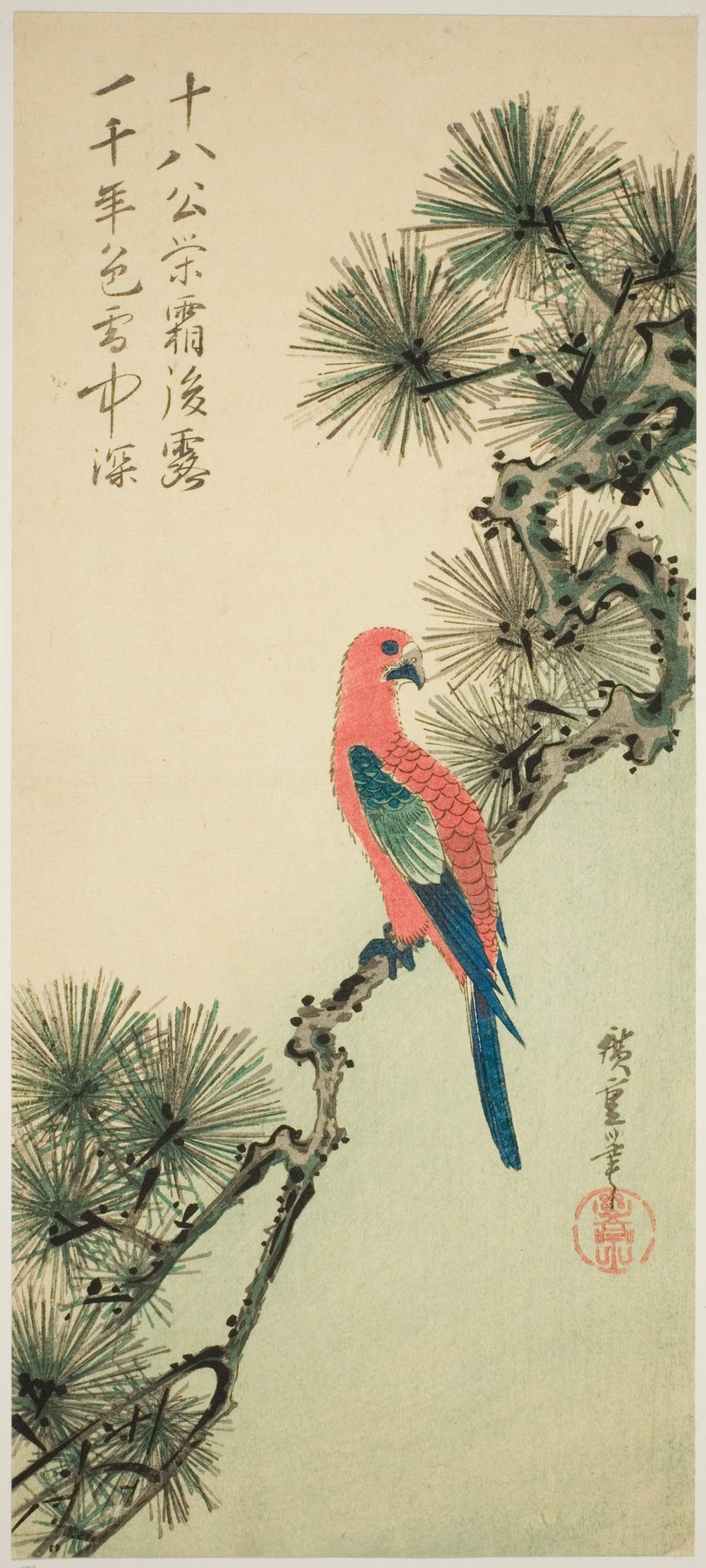 「松に鸚鵡」