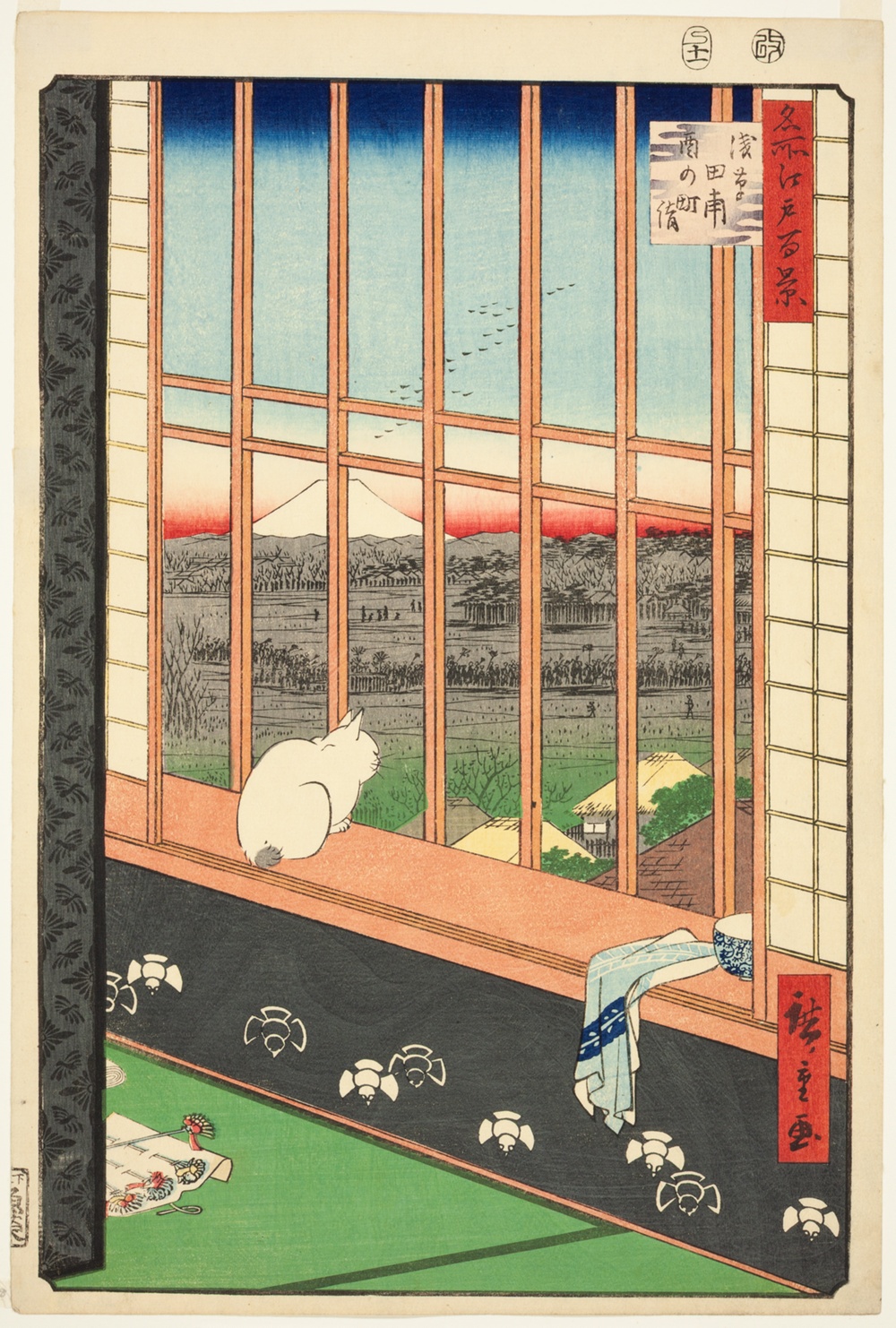 『名所江戸百景』より「浅草田圃鳥町祭」