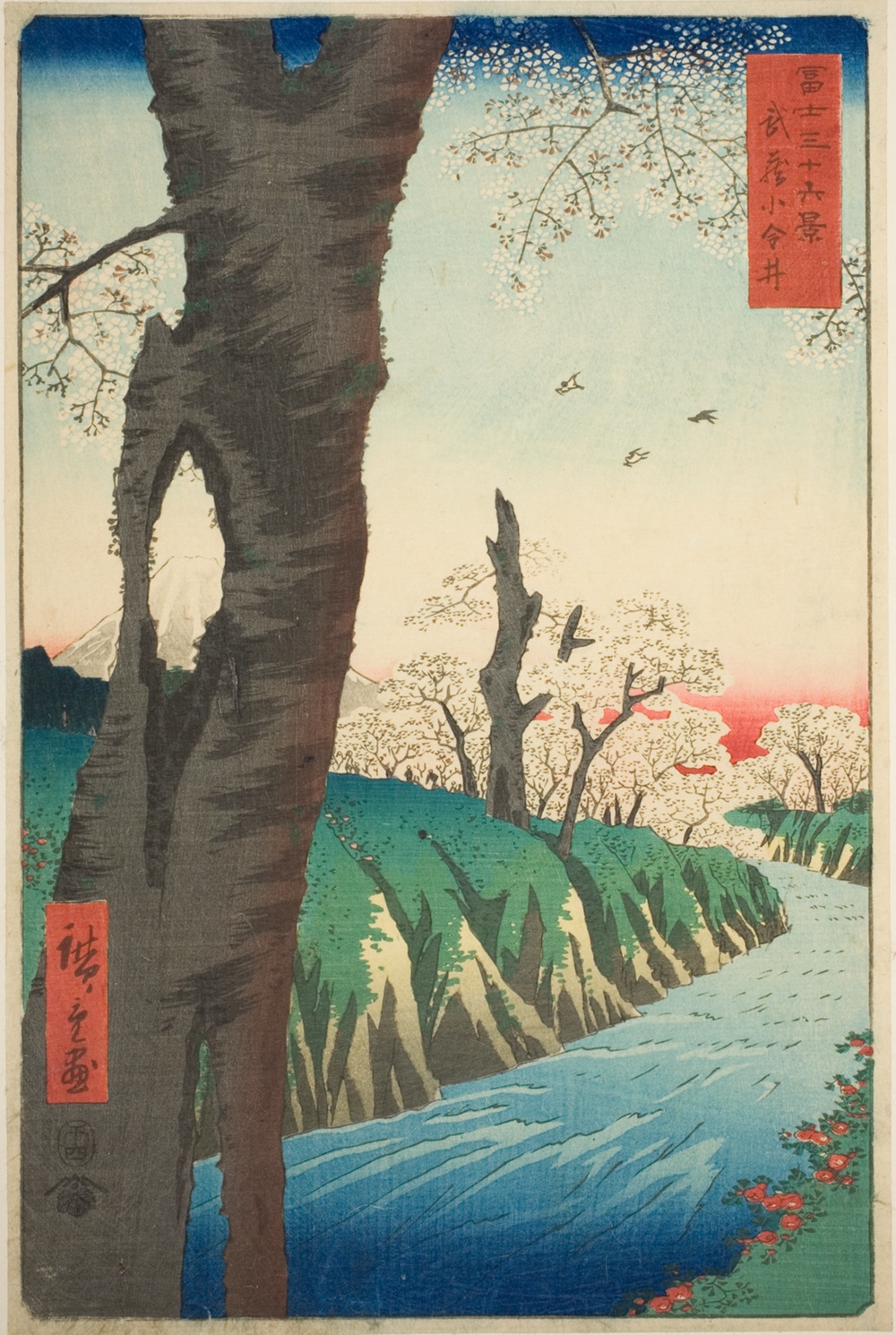 『富嶽三十六景』より「武蔵小金井」