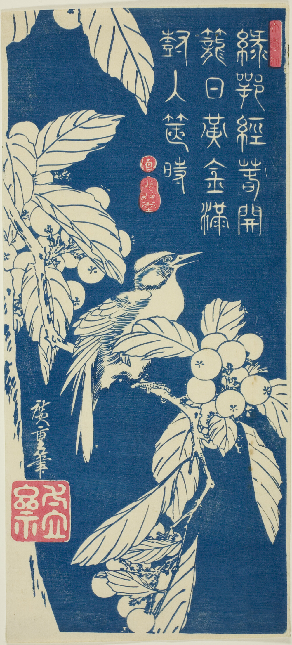 「枇杷と鳥」