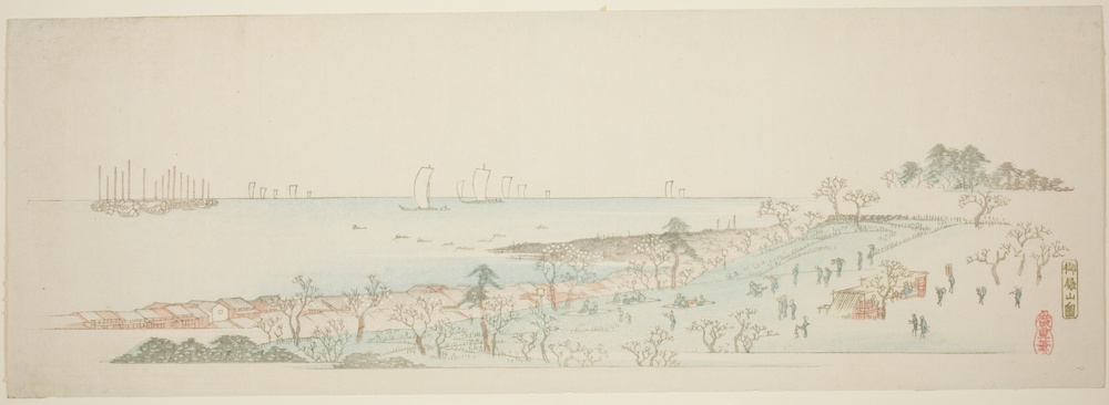 『江戸近郊十三景』より「御殿山図」