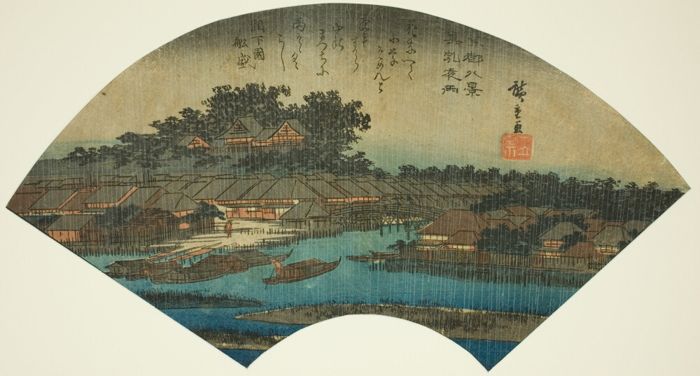 『東都八景』より「松島夕雨」