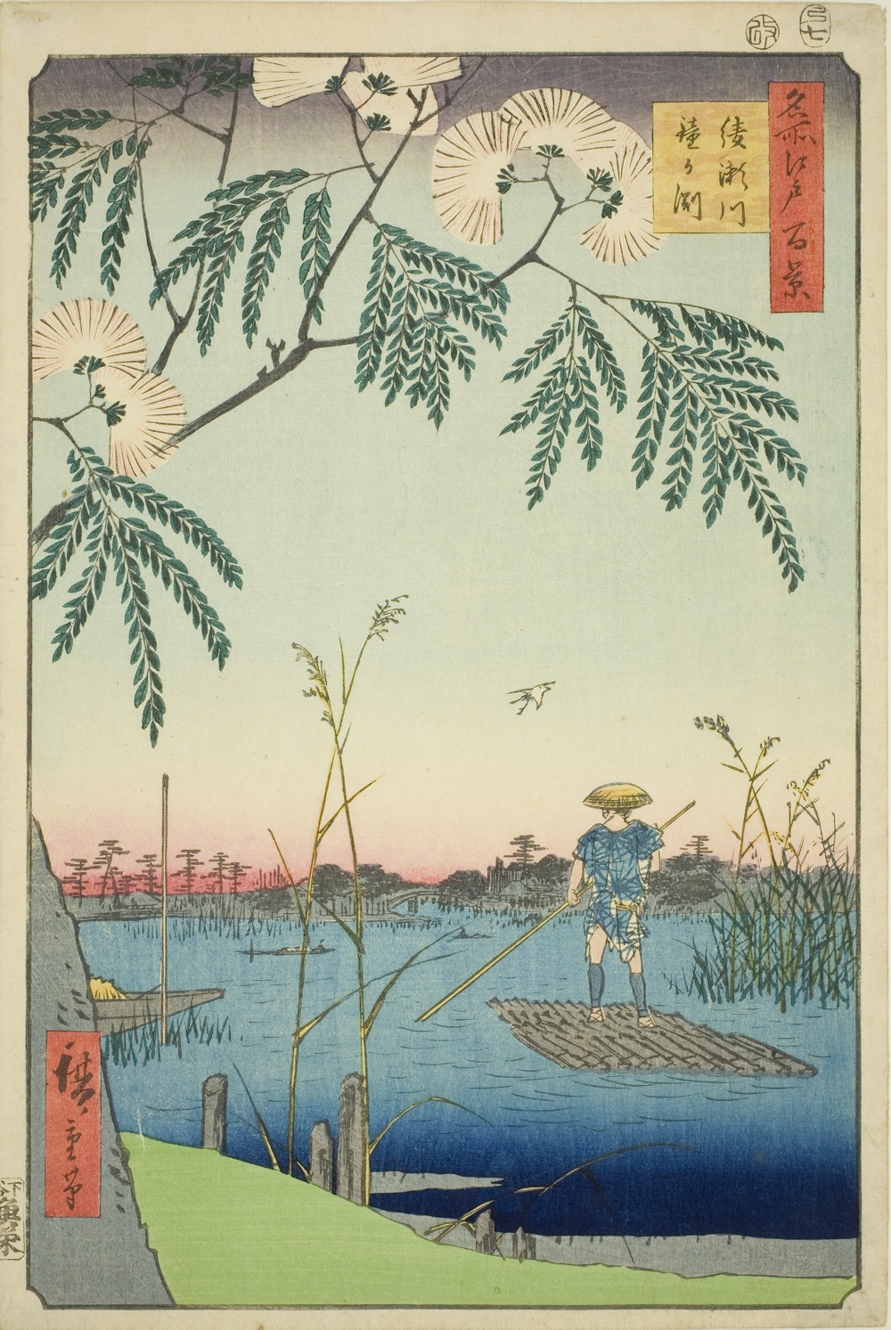 『名所江戸百景』より「綾瀬川鐘ヶ淵」