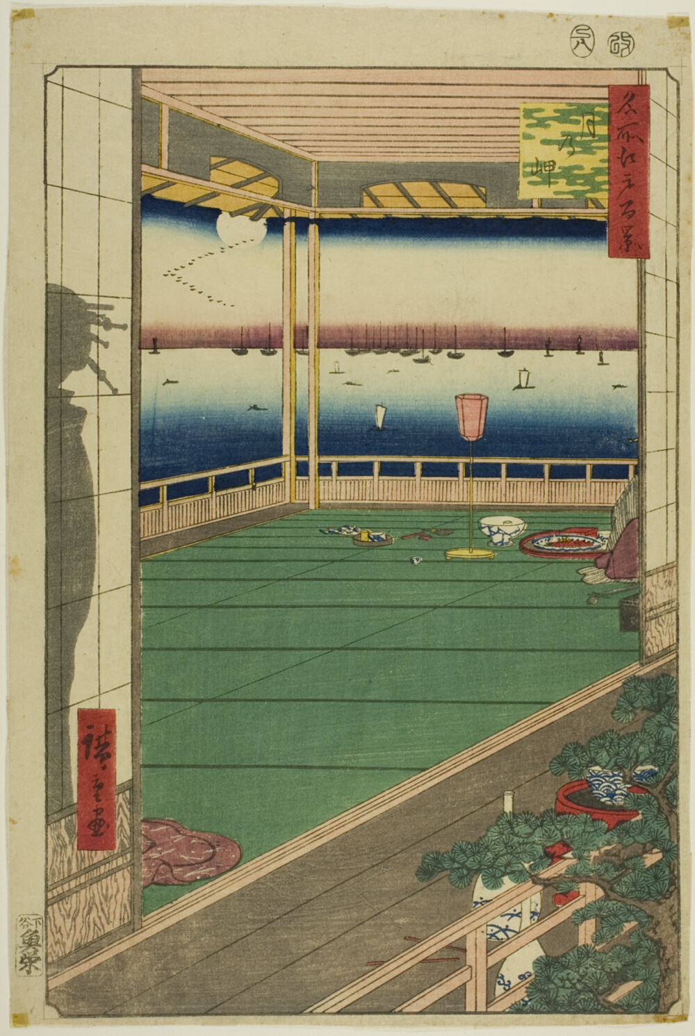 『名所江戸百景』より「月の岬」