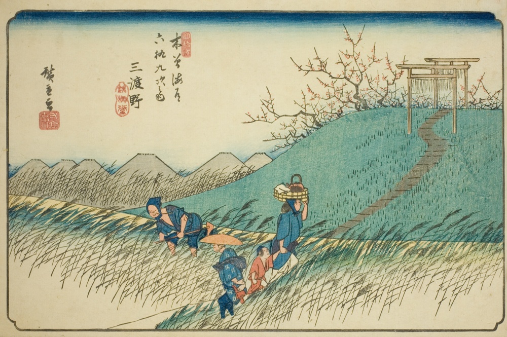 『木曽街道六十九次』より「御殿」