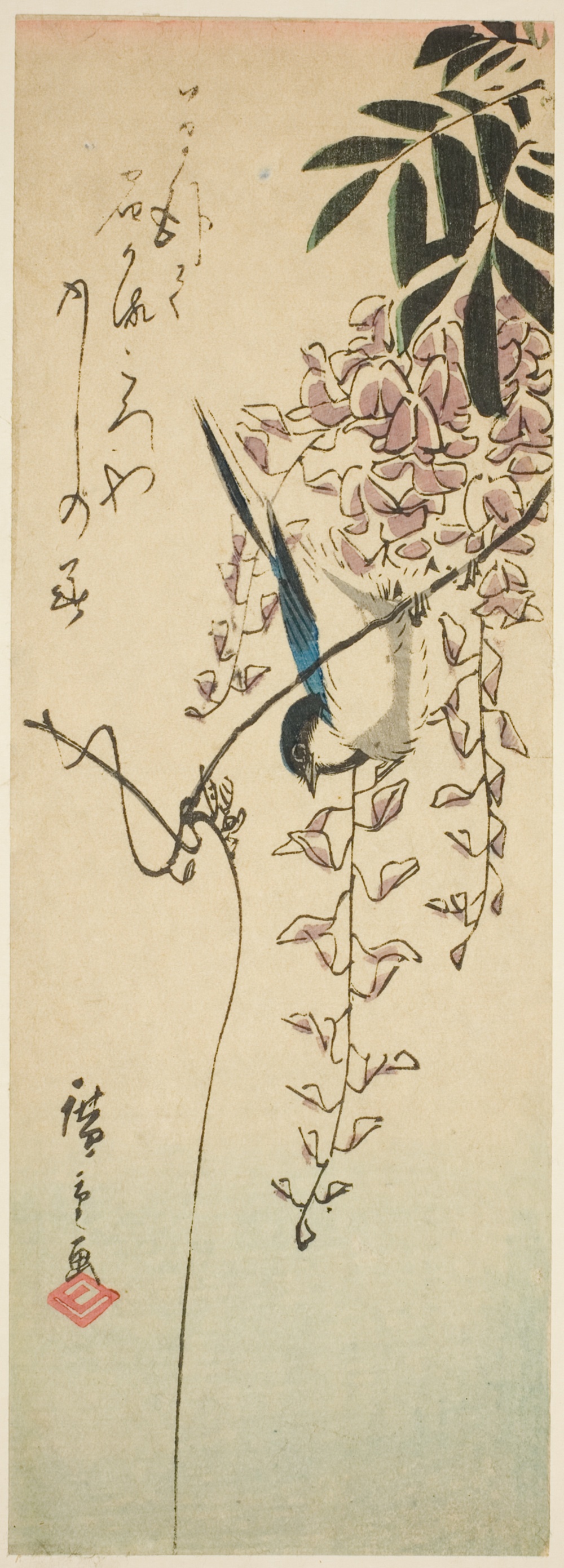 「藤に鳥」
