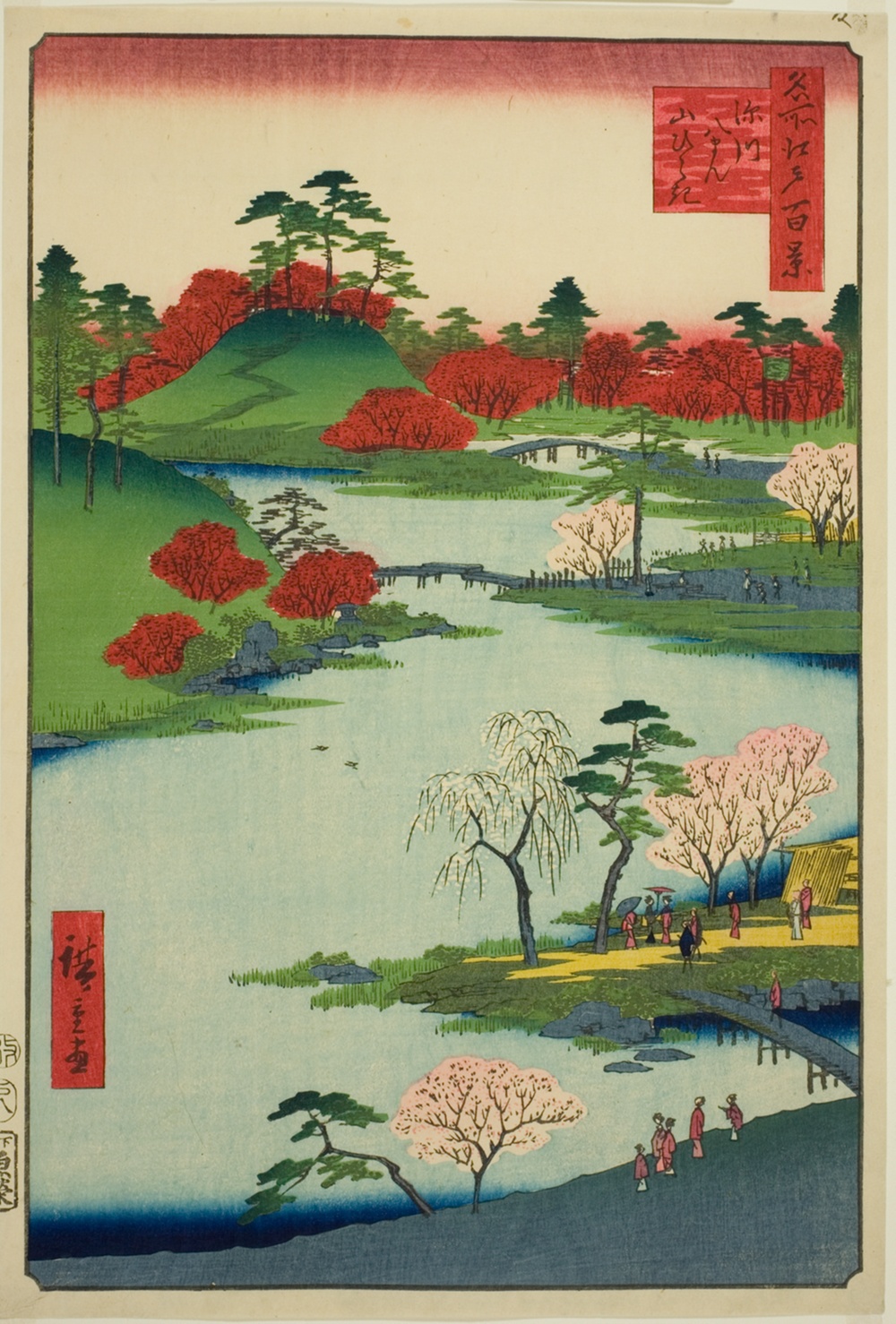 『名所江戸百景』より「深川八幡山開き」