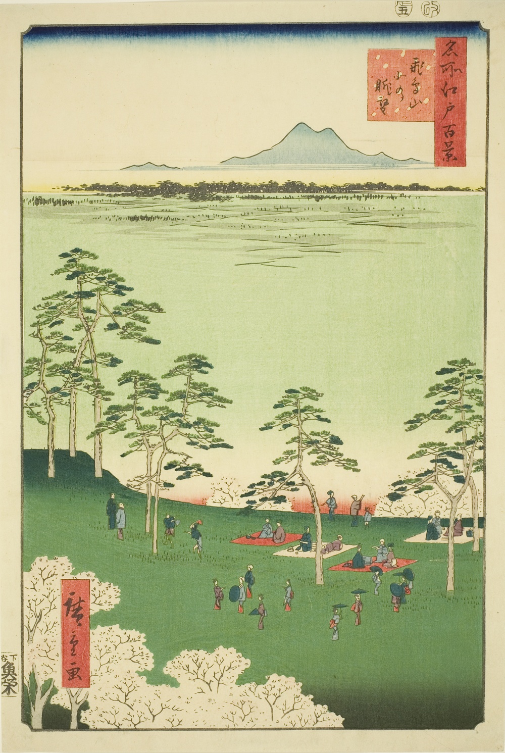 『名所江戸百景』より「飛鳥山北望」