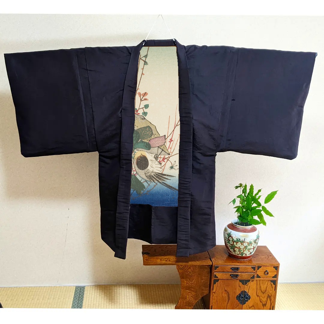 「鉢植えの雀」