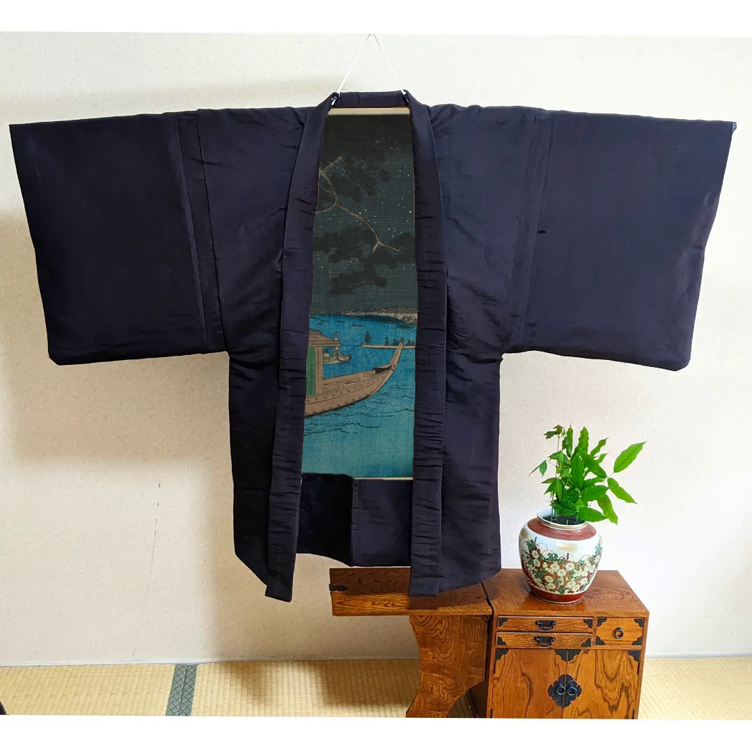 『名所江戸百景』より「浅草川舟橋の松」