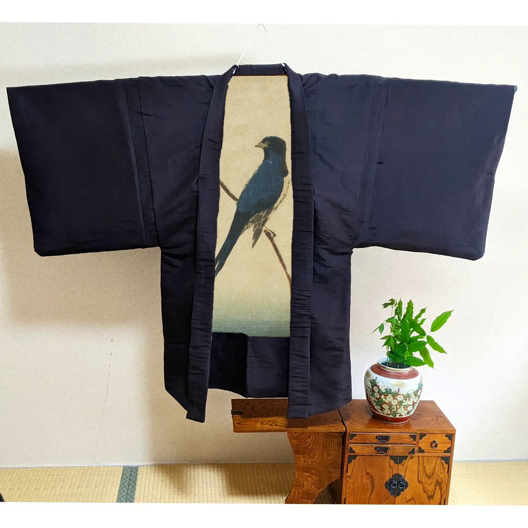 「楓に青鳥」