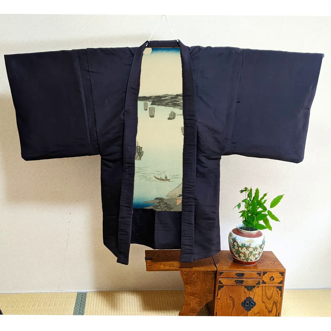 『五十三次名所図会』より「神奈川　茶屋からの海景」