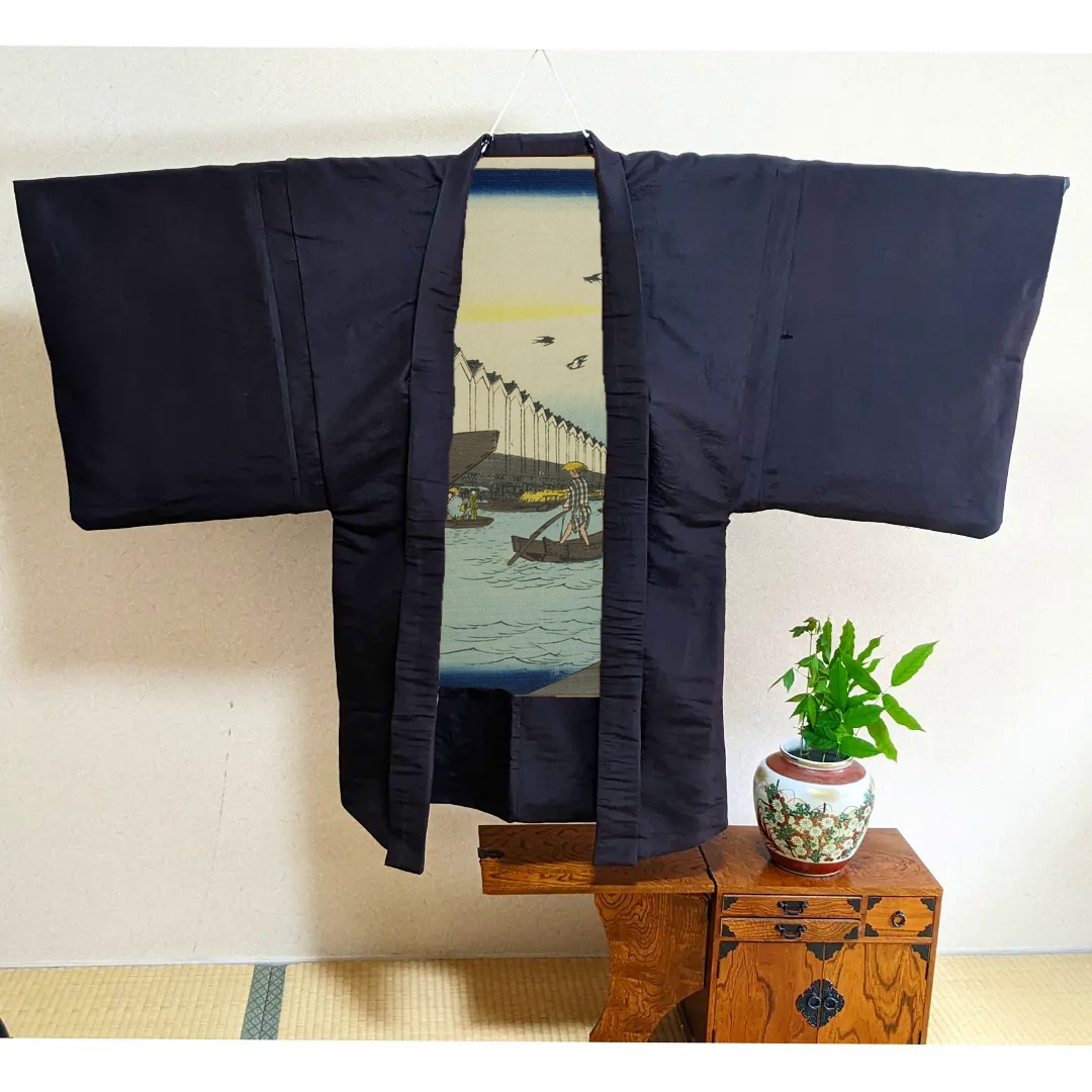 『名所江戸百景』より「小網町鎧橋渡し」
