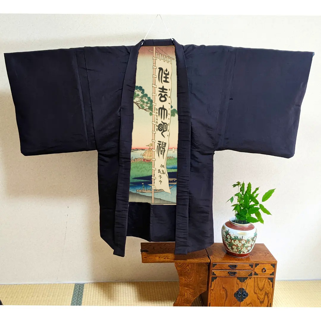『名所江戸百景』より「佃島隅田神社祭礼」