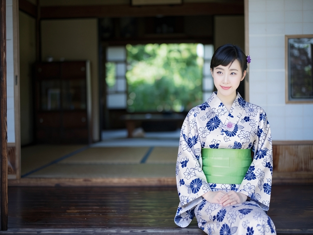 白紺 ゆかた 生地・未仕立て品浴衣 反物 耳有り 白地・テッセン柄・No.41（女 浴衣）