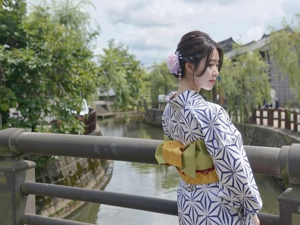 ゆかた 生地 未仕立て品 耳あり浴衣 反物 セール No.53・白地・麻の葉柄（女 浴衣）