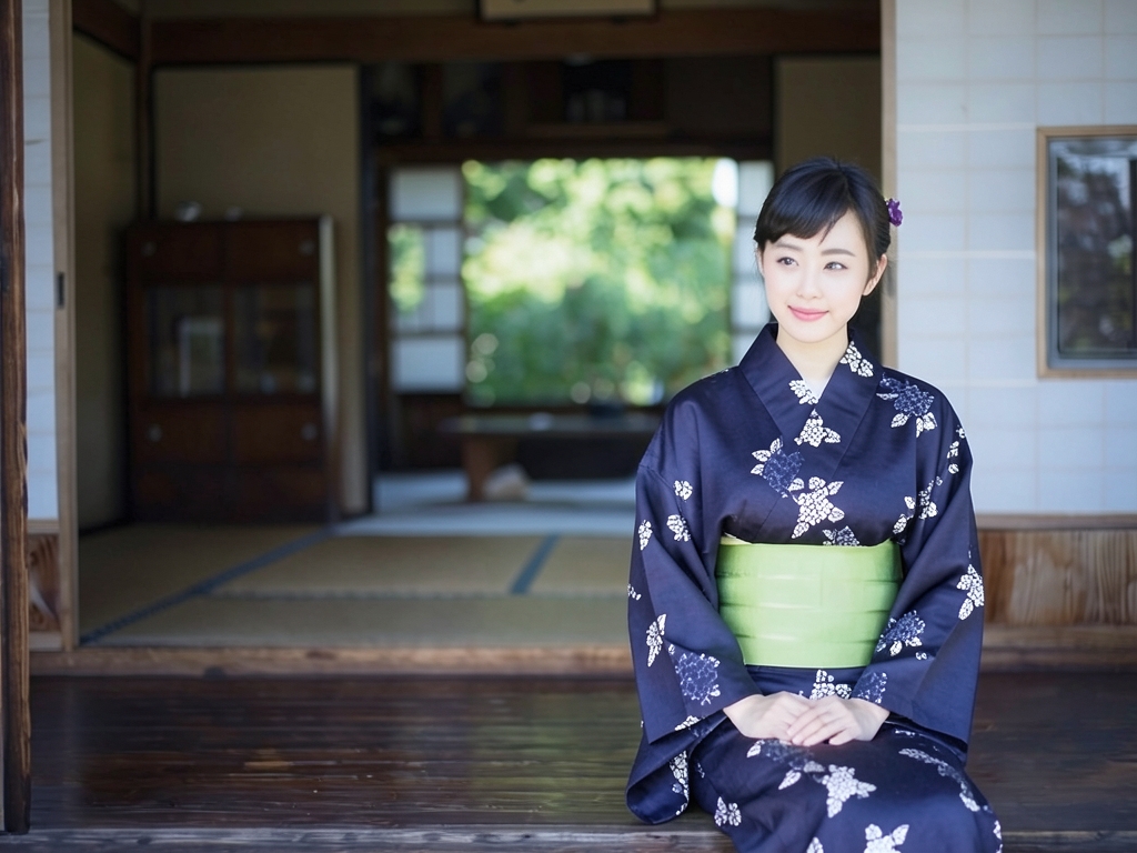 ゆかた 生地 未仕立て品 レディース浴衣 反物 耳あり 濃紺地・アジサイ柄・No.75（女 浴衣）