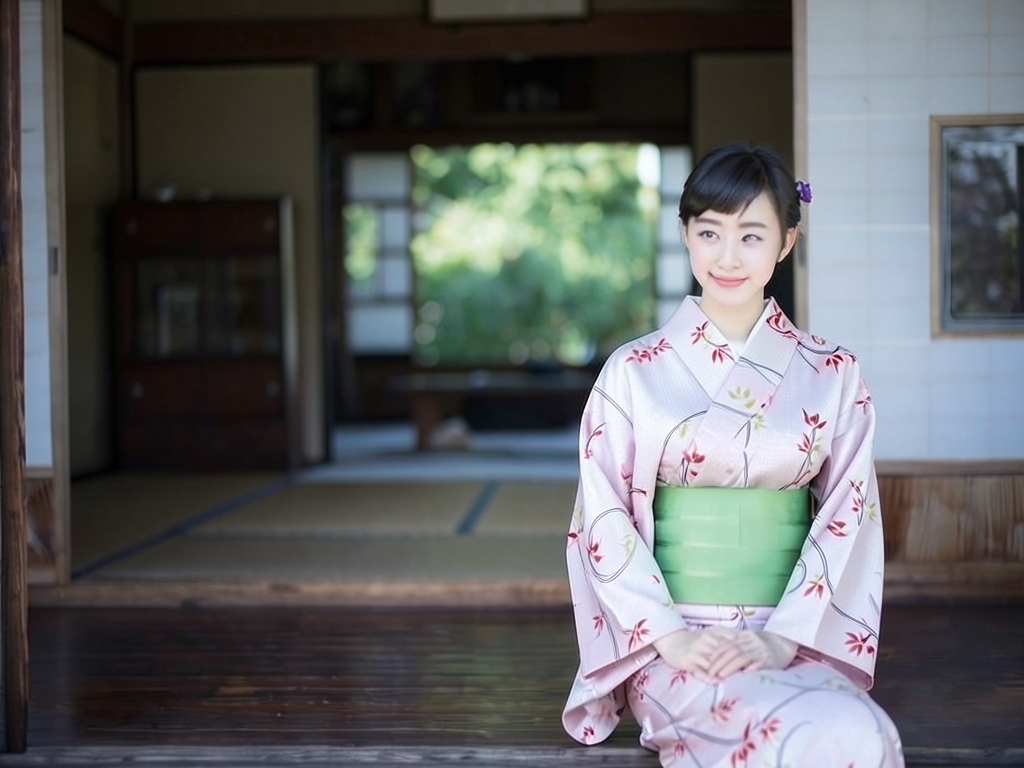 ゆかた 生地 クインサイズ(巾40cm)浴衣 反物・No.85 オフホワイト地・カタクリの花柄（女 浴衣）