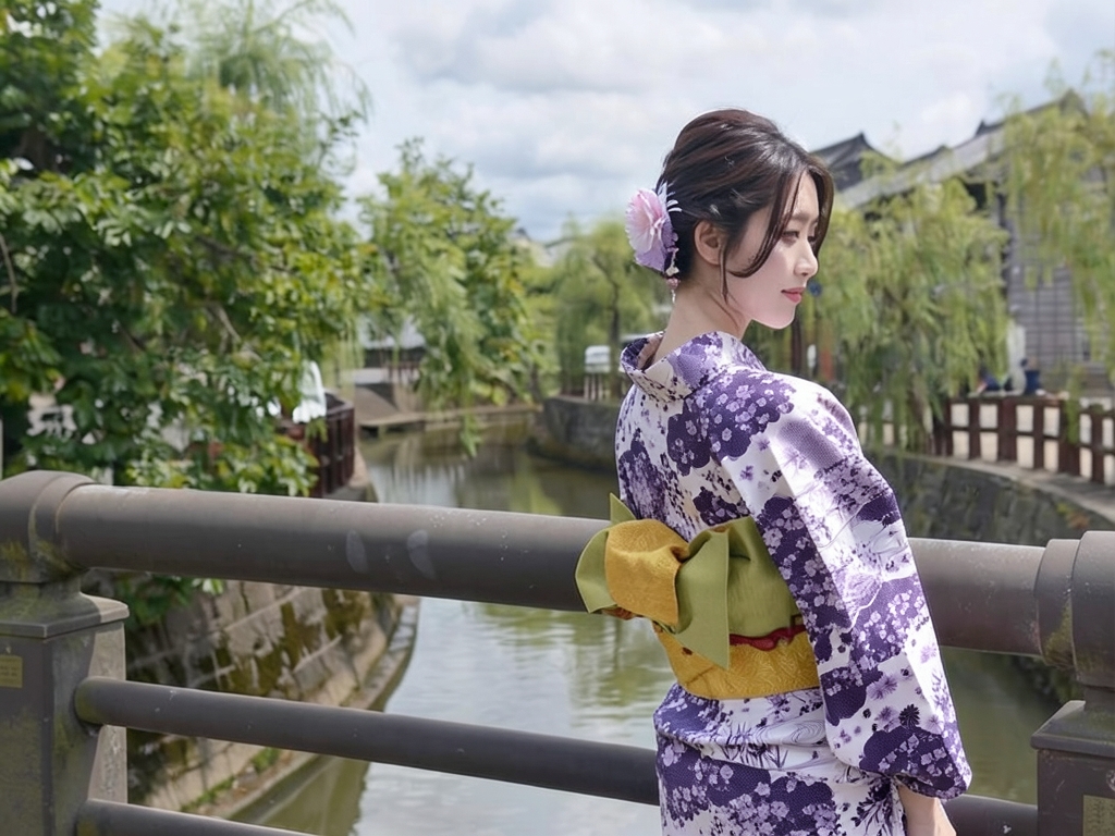 ゆかた 生地 クインサイズ(巾40cm) 耳なし(耳がほつれにくい加工済み)浴衣 反物 乱絽 No.97 うす藤色地・雲取り・古典柄（女 浴衣）