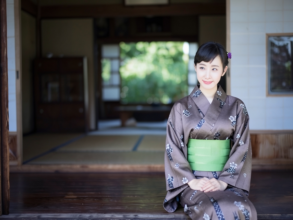 ゆかた生地浴衣 反物 耳あり No.98 サクラ柄・濃紺地（女 浴衣）