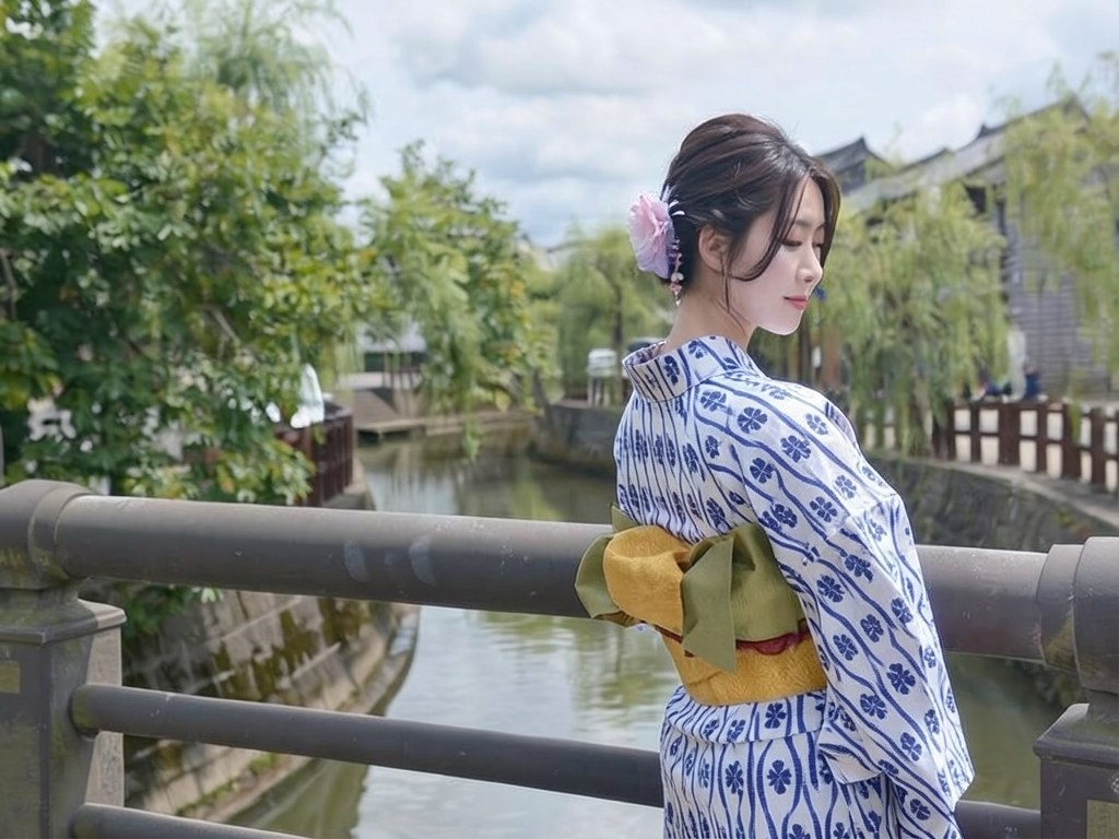 ゆかた 生地 クインサイズ 浴衣 反物 No.122 白地・立涌四ツ葉柄・乱絽（女 浴衣）