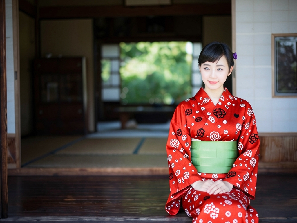 yukata tsumori chisato浴衣 反物 ツモリチサト 赤地・花丸柄・No.134（女 浴衣）