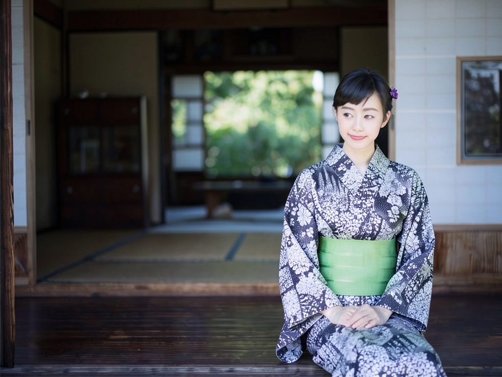ゆかた 生地・乱絽・クインサイズ 浴衣 反物 ・No.135 百花裂取柄・濃紺地【訳有り】（女 浴衣）
