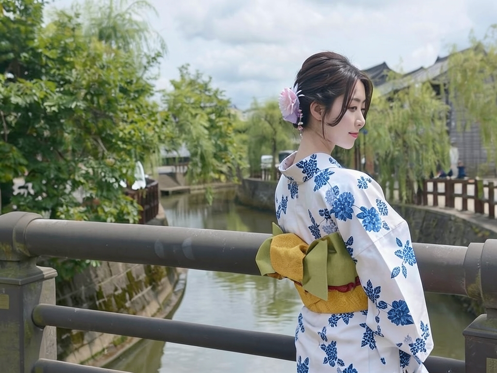 ゆかた 生地 未仕立て品 レディース 浴衣 反物 耳あり 白地・アジサイ柄・No.136（女 浴衣）