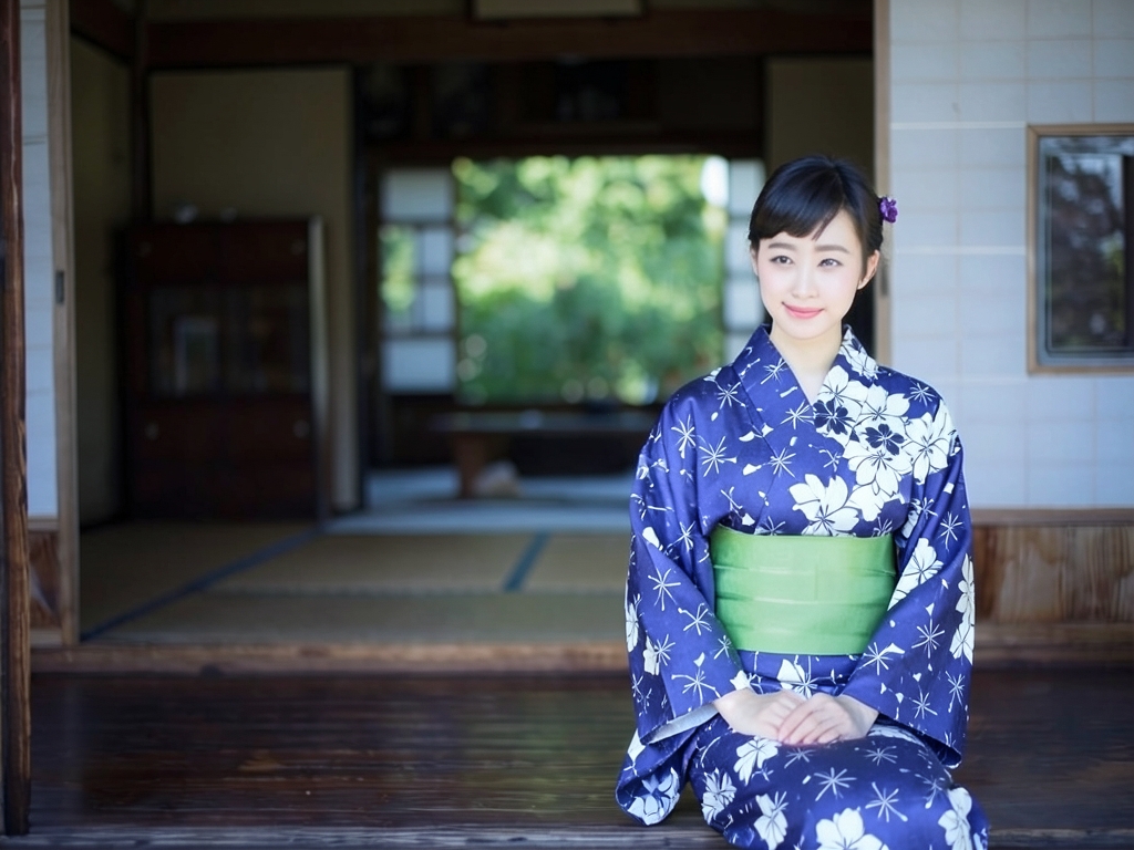ゆかた 生地 両面染め・耳有り浴衣 反物・クインサイズ (巾40cm) 桜柄・紺地・No.148（女 浴衣）