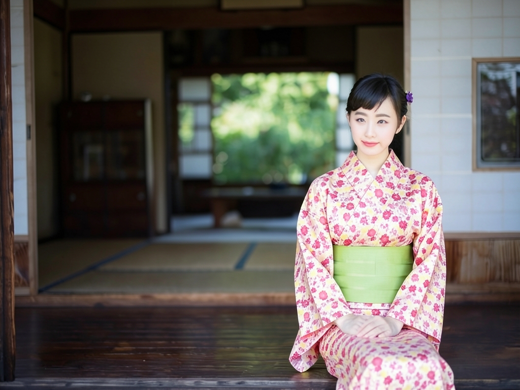 浴衣 生地 耳有り ゆかた 反物 源氏物語・紅型調 テッセン柄・オフホワイト地・No.154（女 浴衣）
