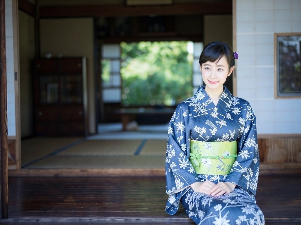 白紺 ゆかた 生地 未仕立て品浴衣 反物 耳有り 白地・紅葉柄・No.159（女 浴衣）