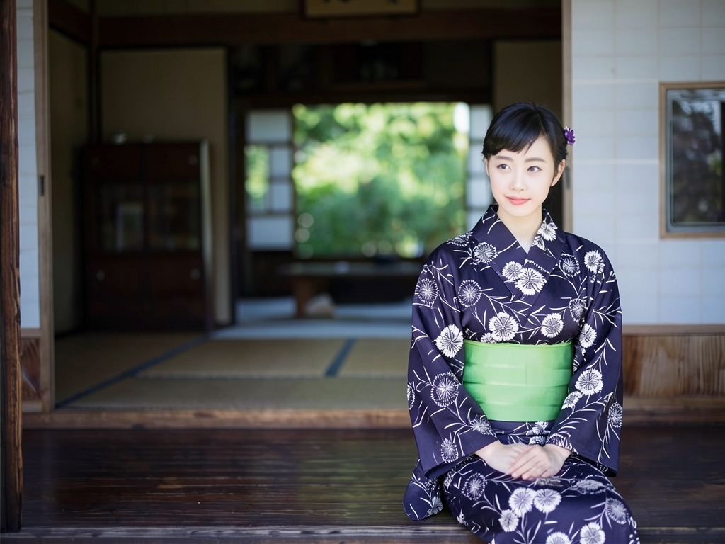 ゆかた 生地 耳あり 未仕立て品 浴衣反物 レディース No.165 濃紺地・ナデシコ柄・耳有り（女 浴衣）
