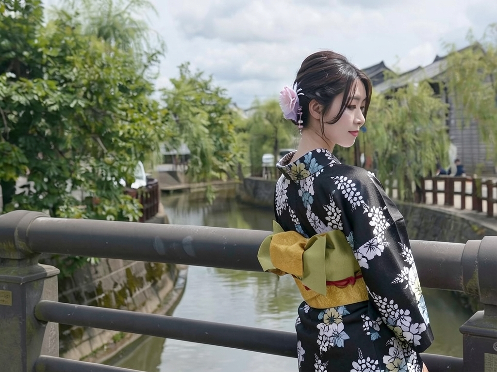 ゆかた 生地 UNSODOU 耳あり浴衣 反物 芸艸堂 No.178 テッセン柄・こげ茶地（女 浴衣）