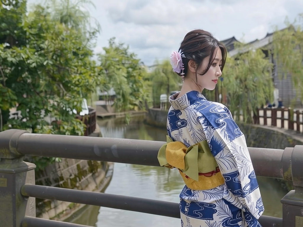 クインサイズ ゆかた 生地浴衣 反物 綿絽 No.200 カスミ柄・オフホワイト地（女 浴衣）