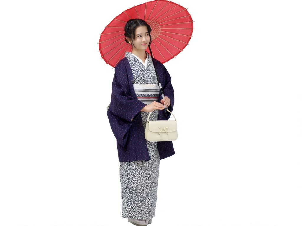 綿きもの生地 未仕立て品　久留米絣 反物・　 十字絣柄・黒地（女 羽織）