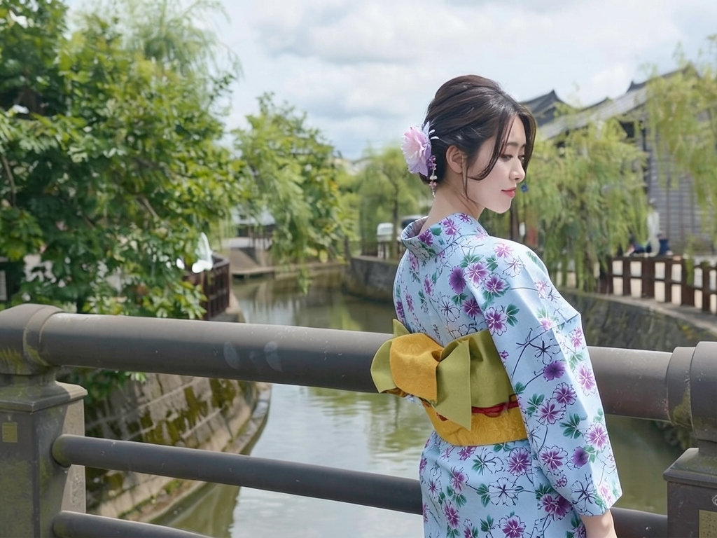 Width 40cm Yukata fabric, untailored item, no ears (treated to prevent ears from fraying) Yukata cl… (Female yukata)