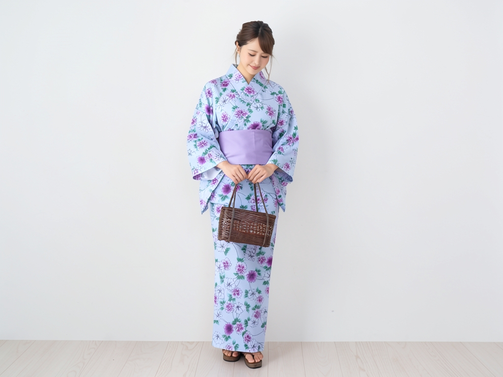 Width 40cm Yukata fabric, untailored item, no ears (treated to prevent ears from fraying) Yukata cl… (Female yukata)