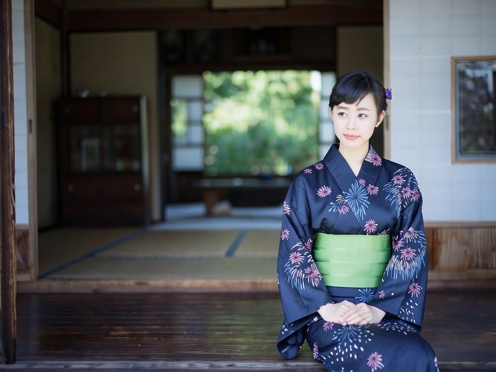 ゆかた 生地 耳あり・両面染め 浴衣 反物 No.25 花火柄・濃紺地（女 浴衣）